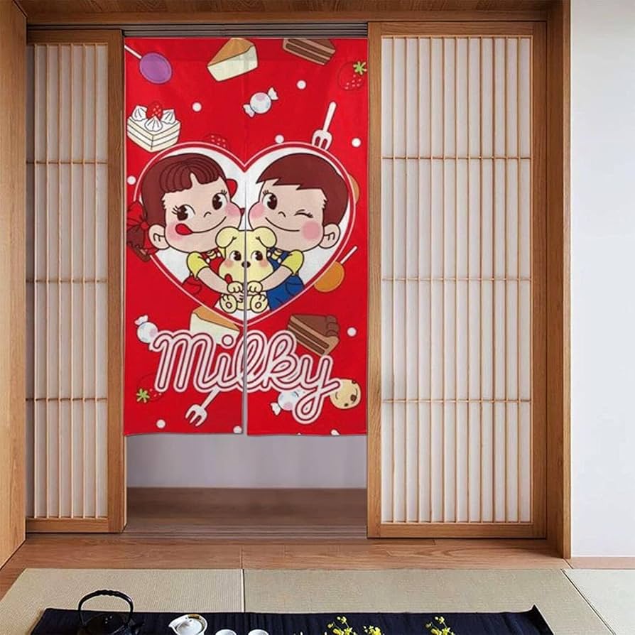 ペコちやんカーテン